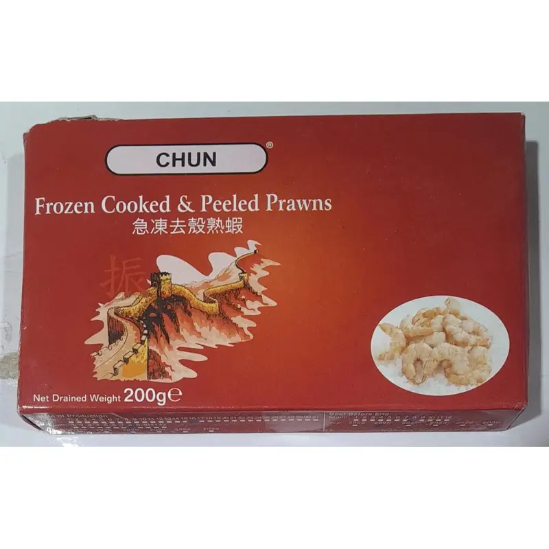 Chun SK Cooked & Peeled Prawns (100/200) 200g x1