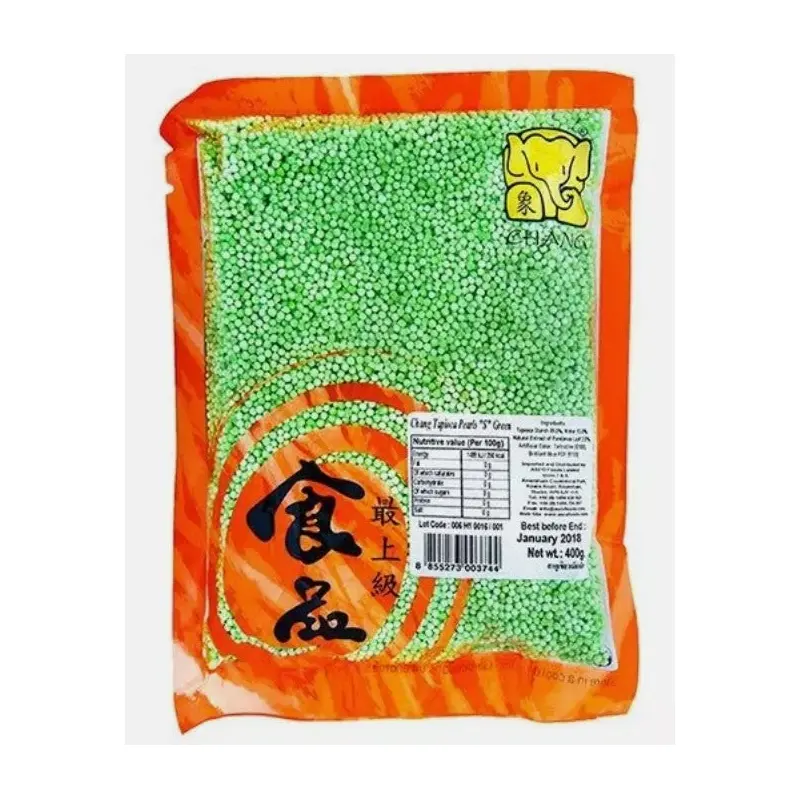 Chang Tapioca Pearls Green Small    () Hat tran chau nho 400g x 1