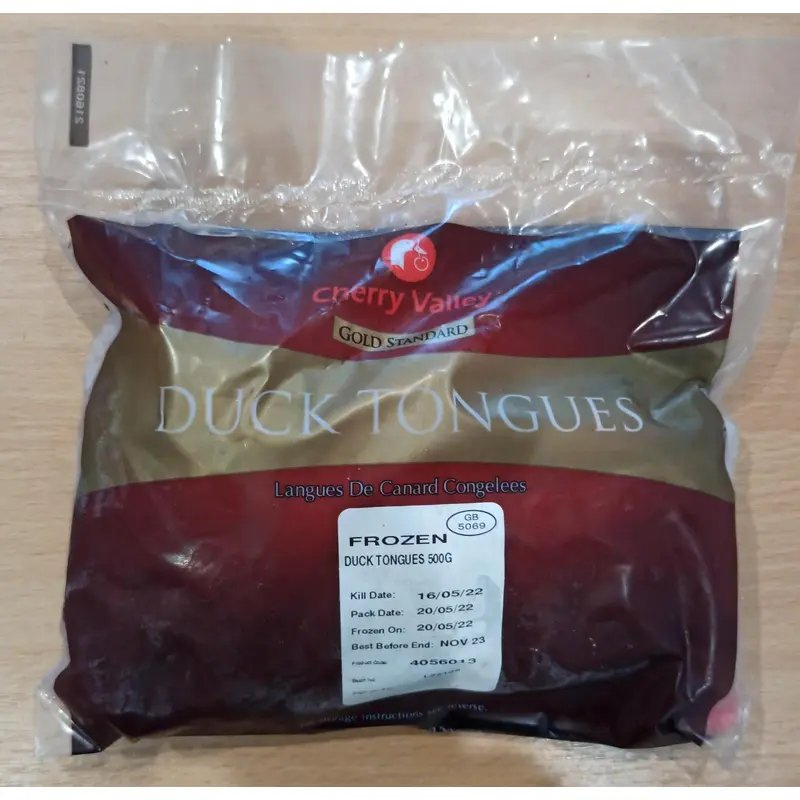 Cherry Valley CV Frozen Duck Tongues  Luoi Vit 500g x 1