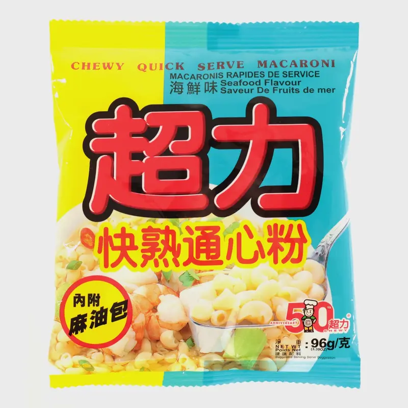 Chewy Quick Serve Macaroni Seafood Flavour Mi Macaroni An Lien Vi Hai San 96g x1