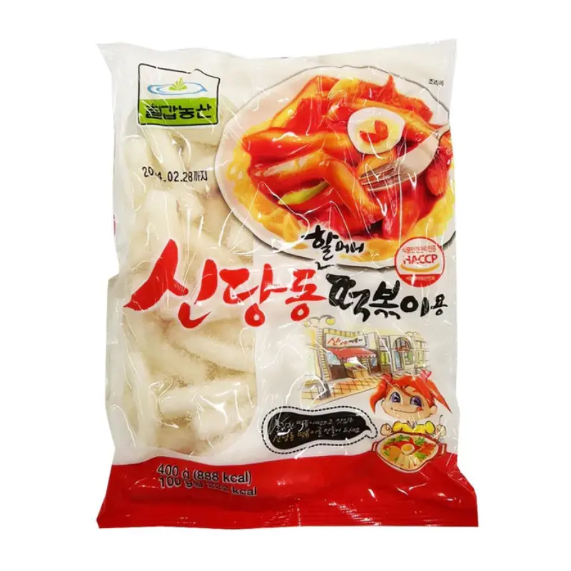 Chilkab Frozen Rice Cake (stick/King size) Topokki  Banh Gao Dang Que 400g x1