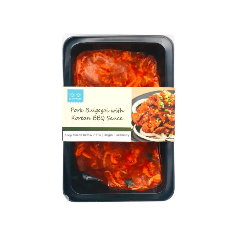 Blue Ville Korean Spicy BBQ Marinated Pork Bulgogi  Thit Heo Uop Nuong BBQ Vi Cay 400g x1