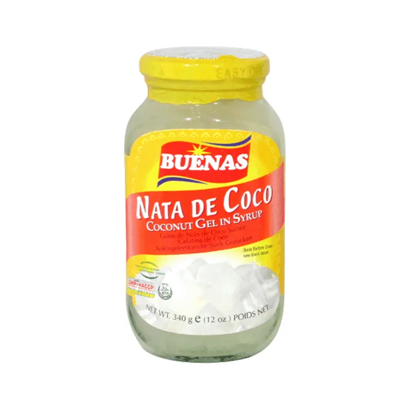 BUENAS Coconut Gel (Nata De Coco) White  Thach dua 340gx1