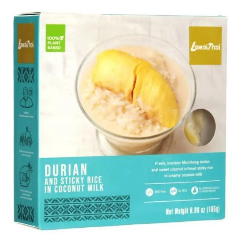 Buono Lamai Thai Durian on sticky Rice Dessert  Xoi sau rieng 195g x1