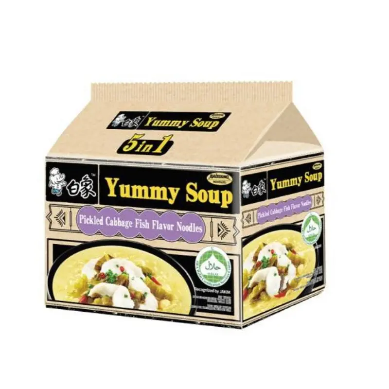 BX Noodle Pickled Cabbage Fish Soup 5 Packs-(122gx 5pcs) x 1