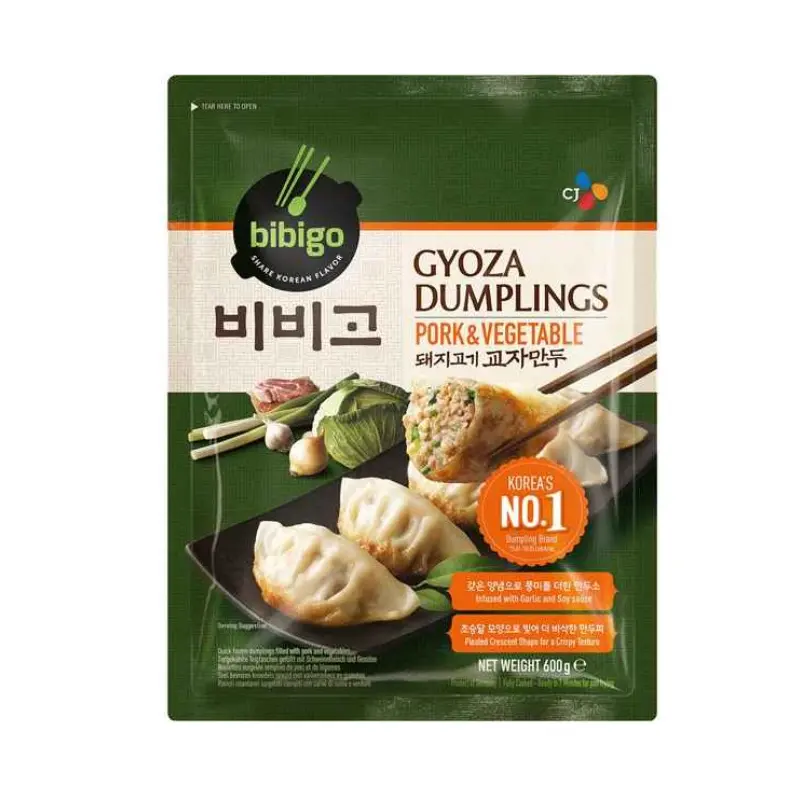 Bibigo GYOZA Pork & Vegetable Dumpling  Gyoze thit heo va rau 600gr x 12 (box)