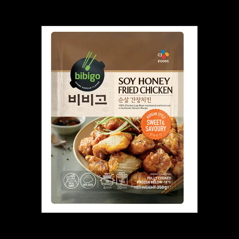 Bibigo Korean Style Fried Chicken with Soy & Honey Sauce 350g x1)