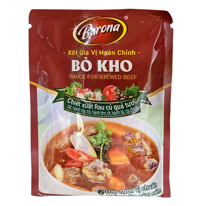 Barona Sauce For Stewed Beef Xot Gia Vi Hoan Chinh Bo Kho 80gr x 1