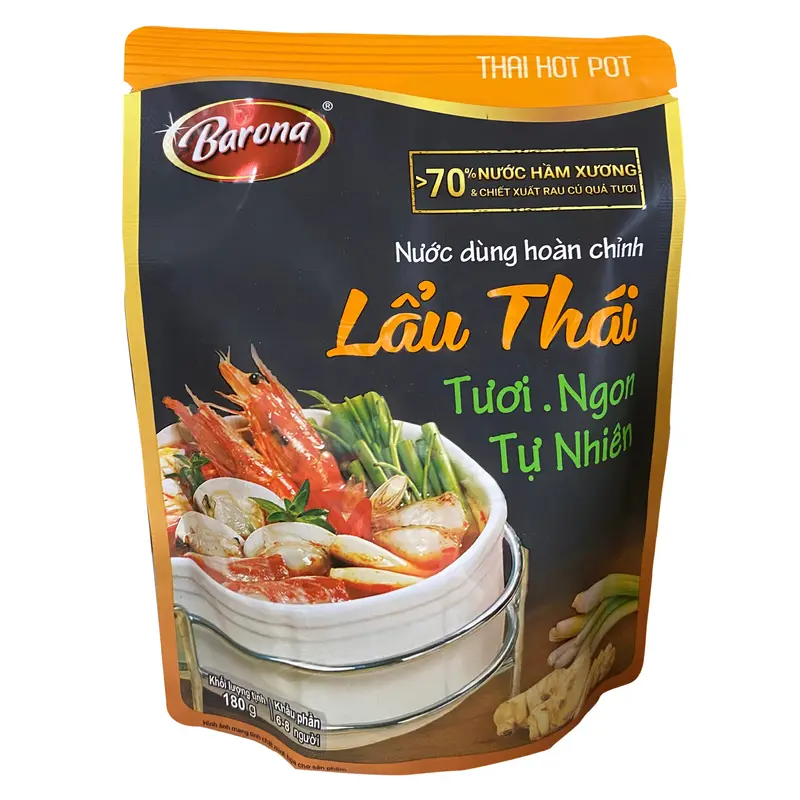 Barona Thai Hot Pot Nuoc Dung Hoan Chinh Lau Thai 180gr x 20