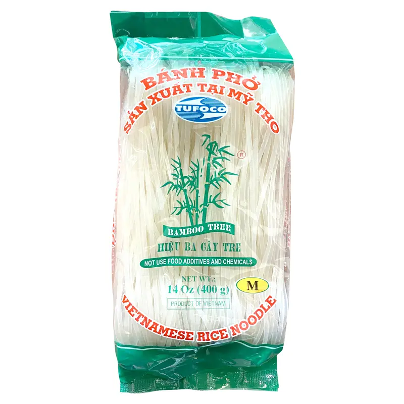 Bamboo Tree Rice Noodle Size M Banh Pho 3mm 400gr x 30