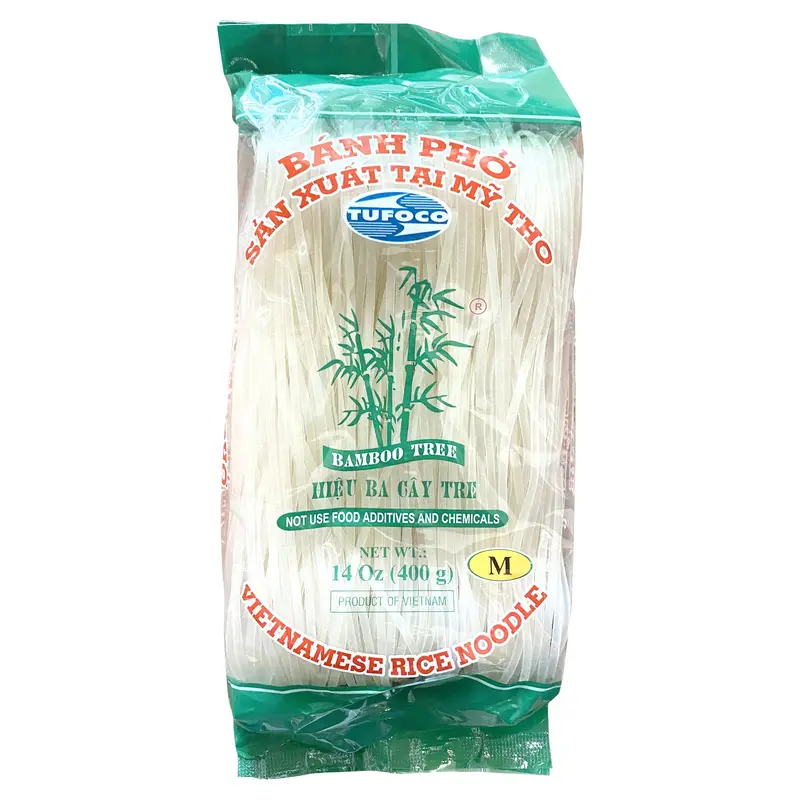 Bamboo Tree Rice Noodle Size M Banh Pho Ba Cay Tre 3mm 400gr x 1