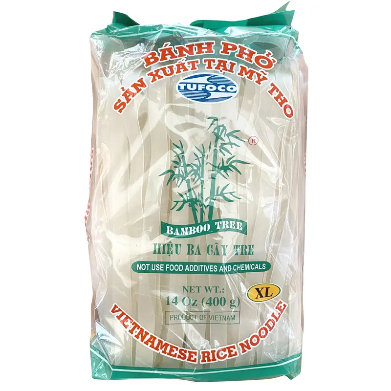 Bamboo Tree Rice Noodle XL Banh Pho Size XL 10mm 400gr x 1