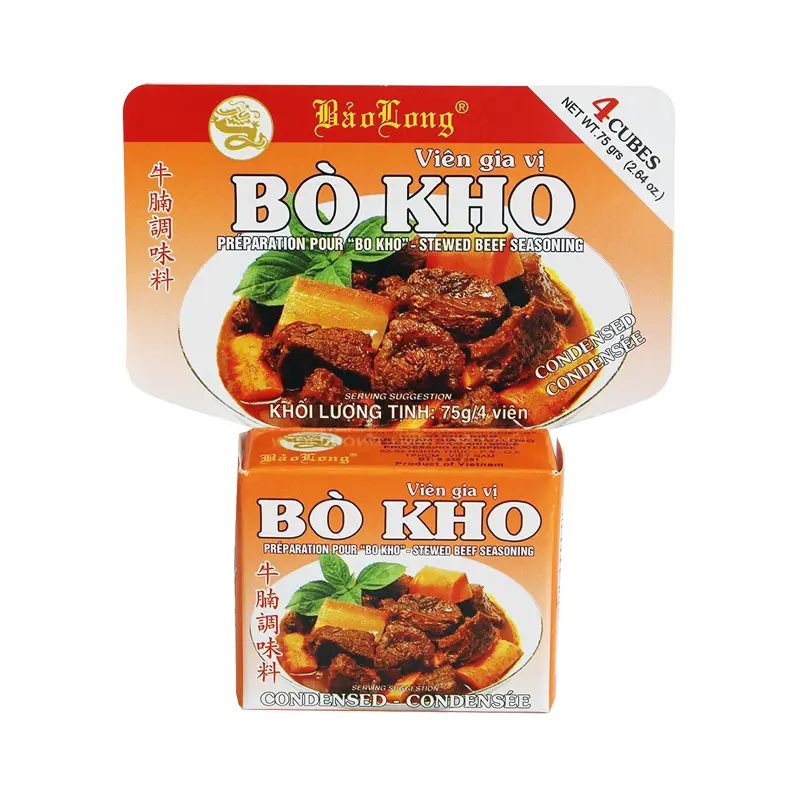 Bao Long Braised Beef Seasoning Gia vi Bo Kho 75g x 12