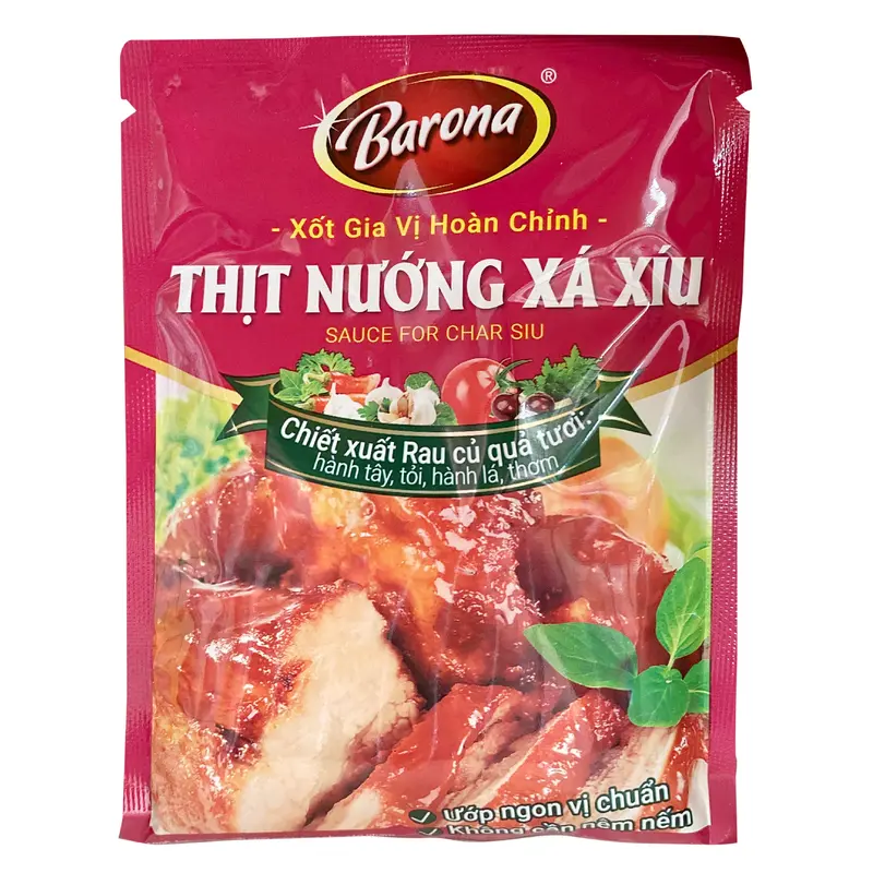Barona Charsiu Paste Xot Gia Vi Hoan Chinh Thit Nuong Xa Xiu 80gr x 20 x 4