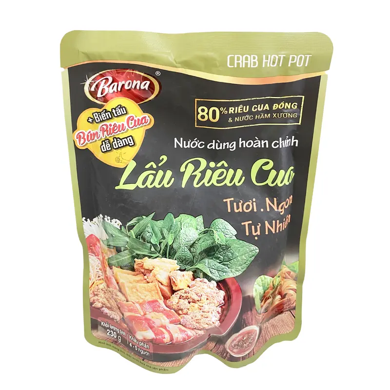 Barona Crab Hot Pot Nuoc Dung Hoan Chinh Lau Rieu Cua 230gr x 1
