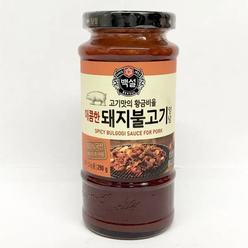 Baeksul Spicy Bulgogi Sauce for Pork (Hot & Spicy)() Sot Uop Thit Heo Han Quoc 290gr x 1