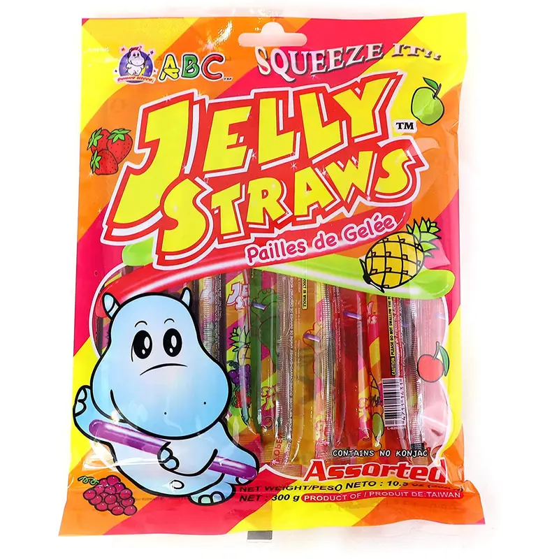 ABC Jelly Straws Thach Rau Cau Trai Cay 300gr x 1