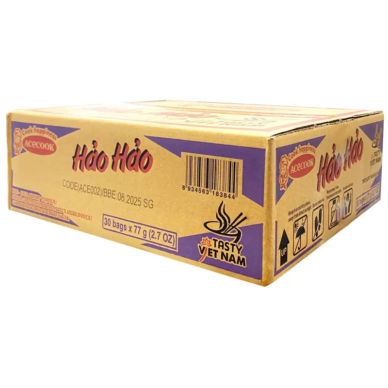 Acecook Hao Hao Hot and Sour Shrimp Mi Hao Hao Tom Chua Cay 77g x 30