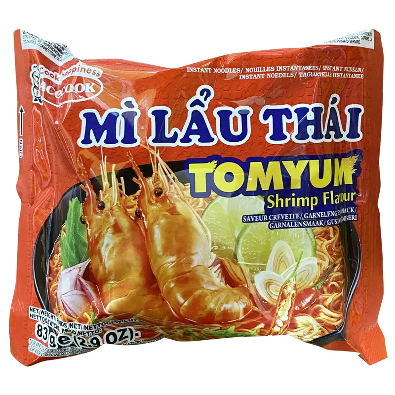 Acecook Thai Shrimp Hot Pot Noodles, Mi Lau Thai Tom 1x81g