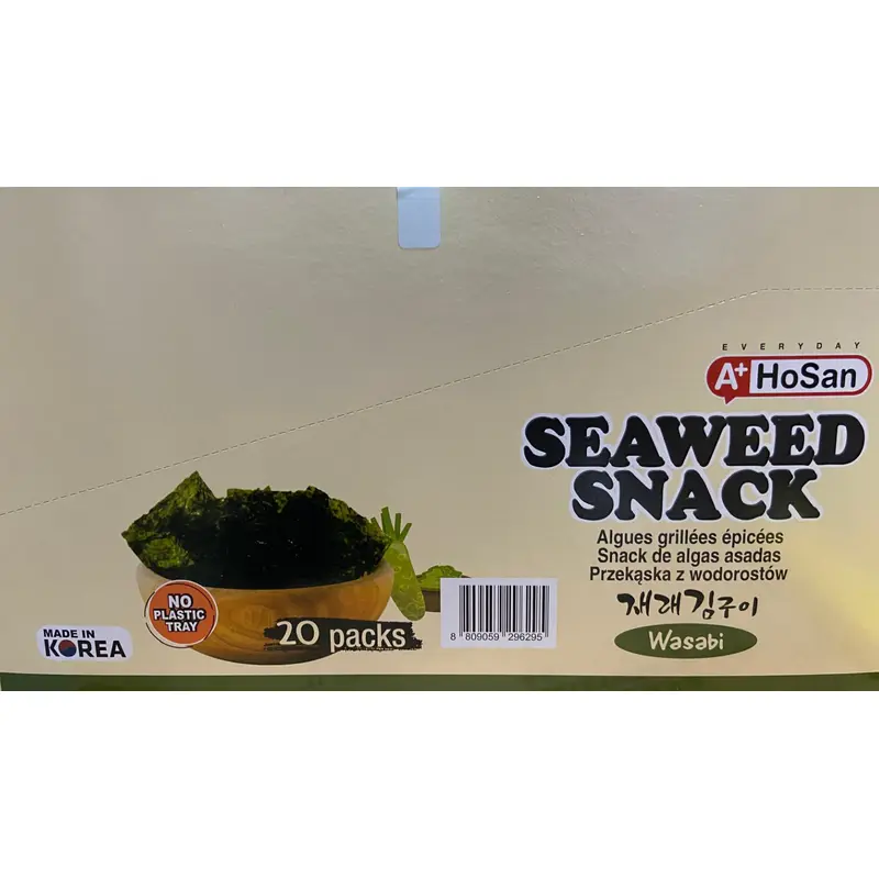 A+ ROASTED SEASONED SEAWEED SNACK WASABI - (4g x 20) x 1