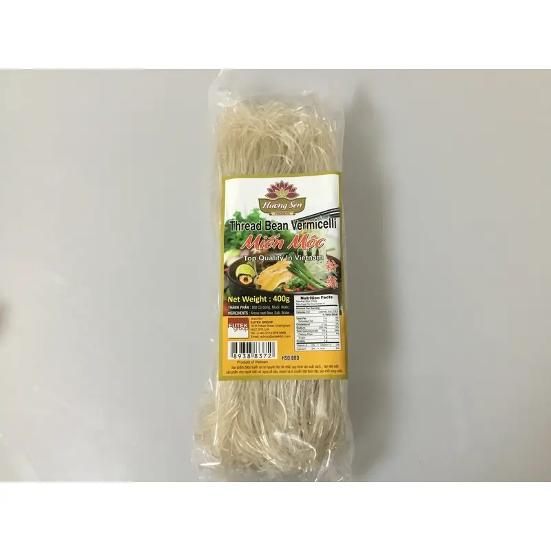80002 Huong Sen Black Bean Thread Noodle Mien Moc 400g x 1