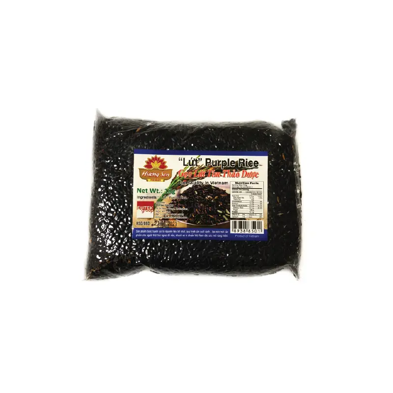 80012-2 Huong Sen Purple Rice Gao Lut Tim Than Thao Duoc 1kg x 20