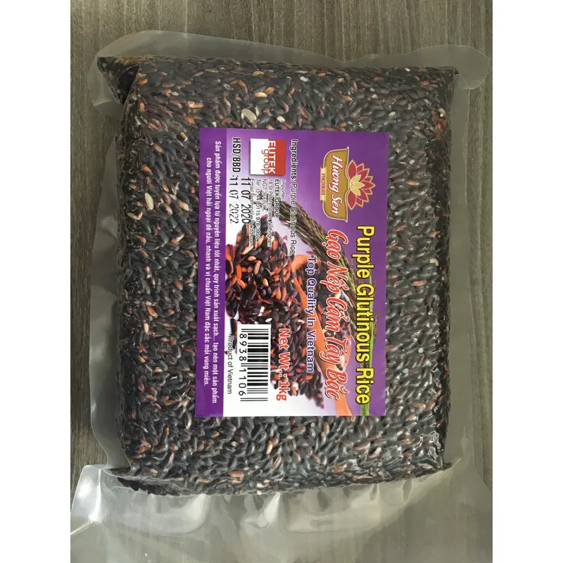 80029-9 Huong Sen Purple Glutinous Rice Gao Nep Cam Tay Bac 1kg x 20