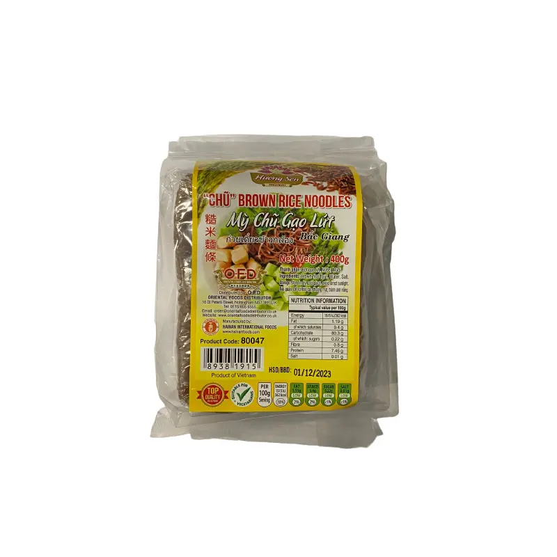 80047 Huong Sen Chu Brown Rice Noodles My Chu Gao Lut Bac Giang400gr x 1