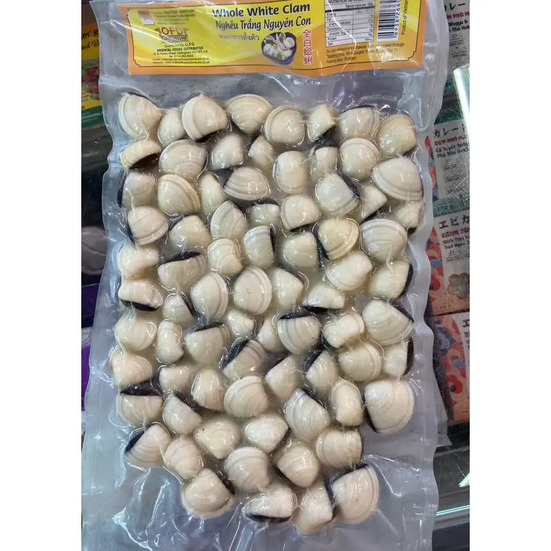 50083 Seahorse King White Whole Clam Ngheu Trang Nguyen Con 1kg x 1