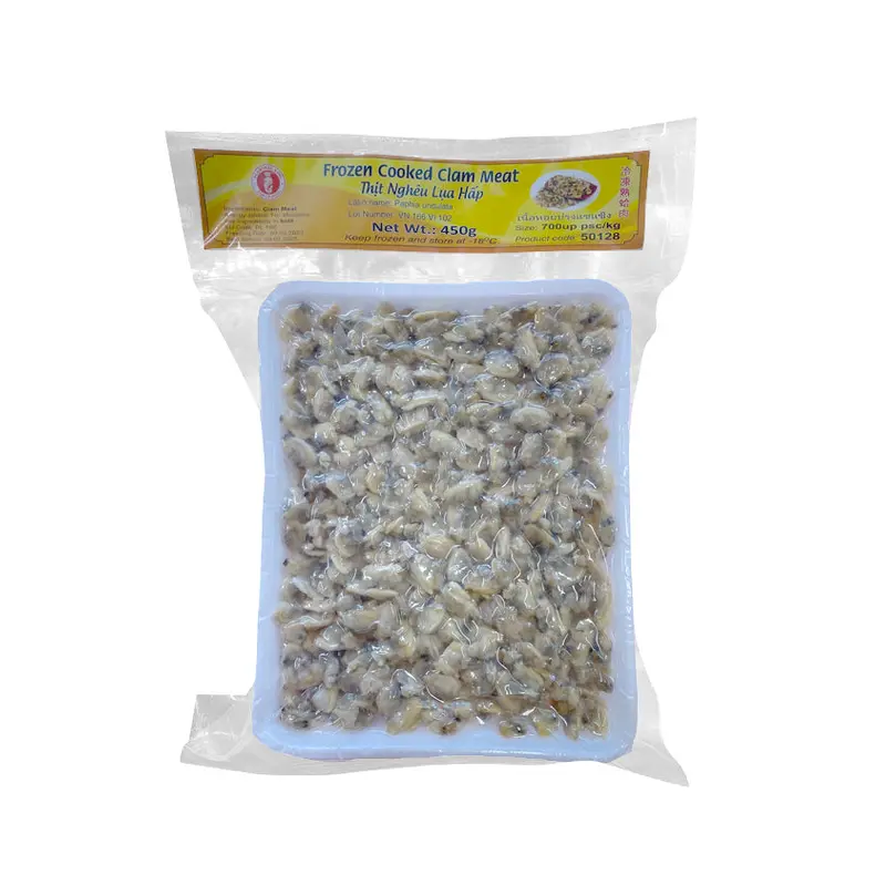 50128-8 Seahorse King Frozen Cooked Clam Meat Thit Ngheu Hap 450g x 20