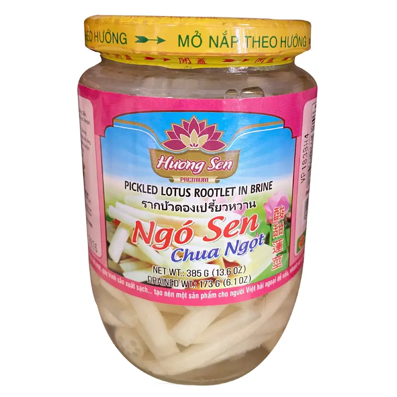 40011 Huong Sen Pickled Lotus Rootlet Ngo Sen Chua Ngot  385g x 1