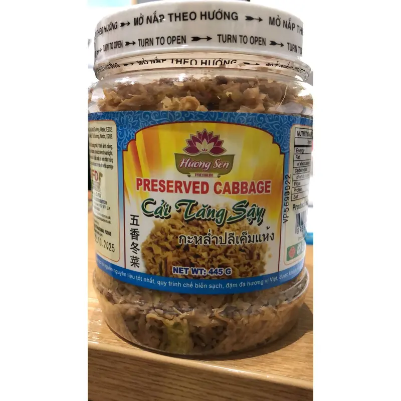 40042 Huong Sen Preserved Cabbage Cai Tang Say 445g x 1
