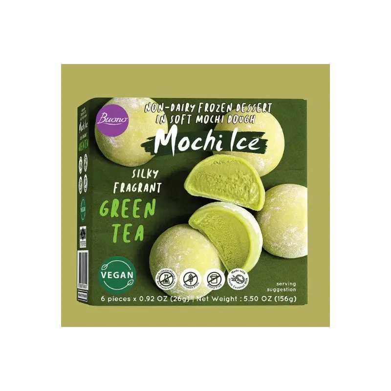 46041 Buono Mochi Ice -Green Tea (Dairy Free)   156g x1