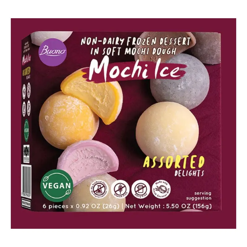 46065 Buono Mochi Ice Assorted Flavours   156g x1
