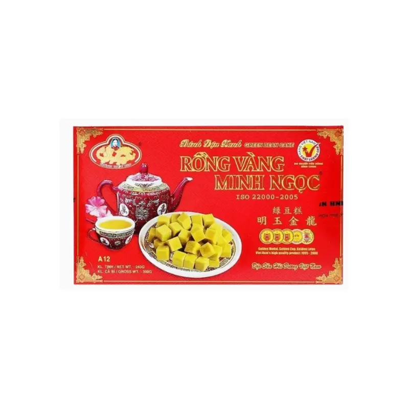 060056-6 Minh Ngoc Green Bean Cake Banh Dau Xanh A1 300g x40