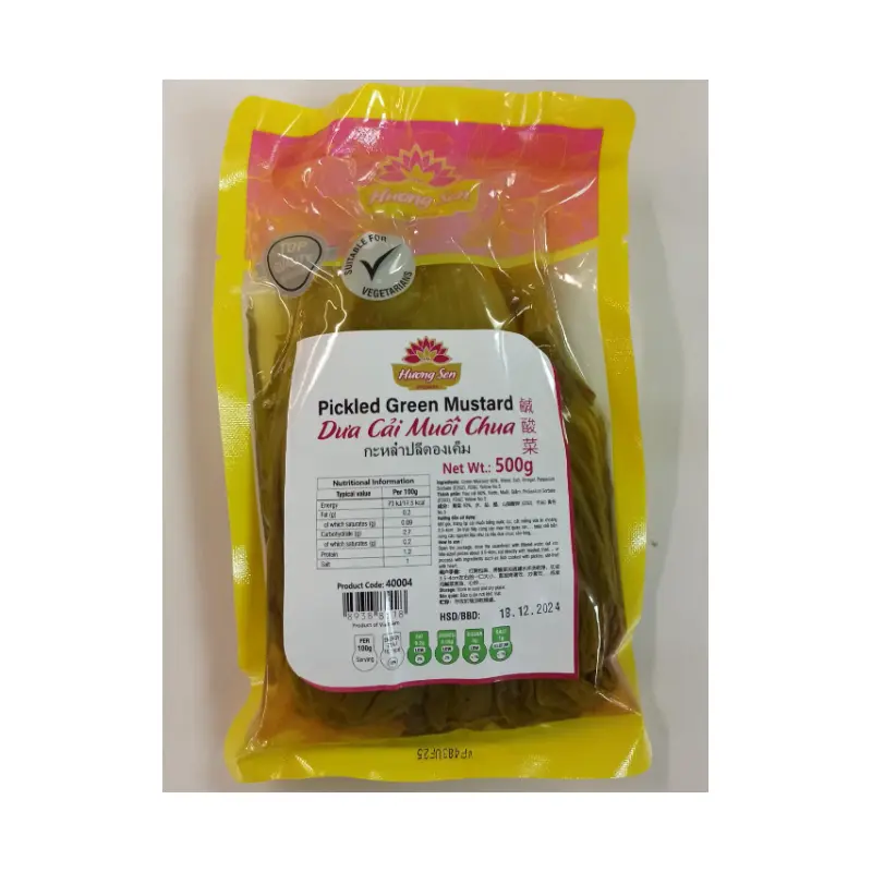 40004 Huong Sen Pickled Green Mustard Dua Cai Muoi Chua 500g x 1