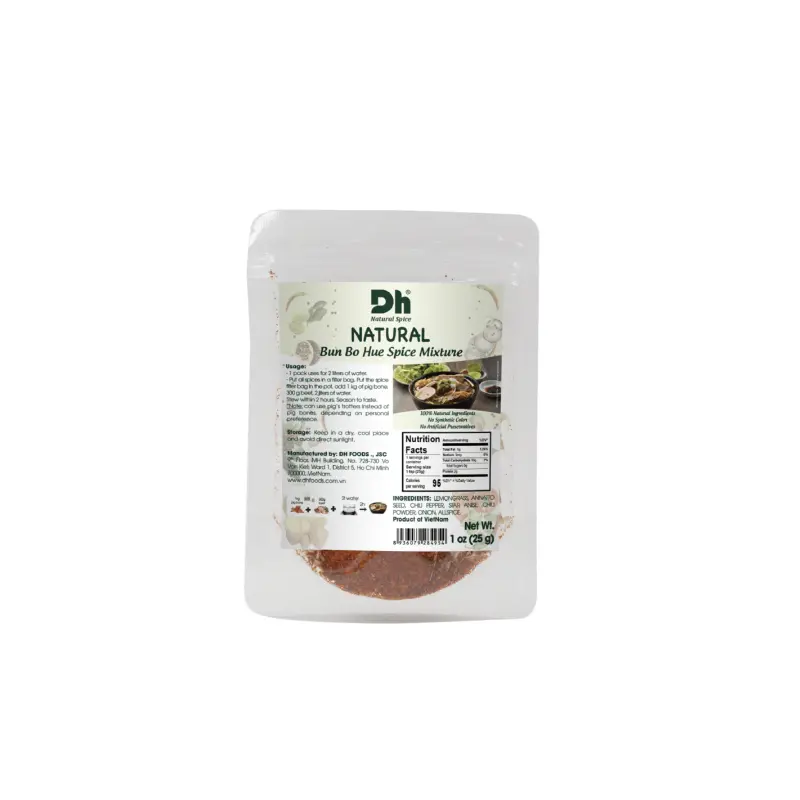 030061 DH Hue Style Vermicelli Seasoning Natural Gia Vi Bun Bo Hue 25g x 1