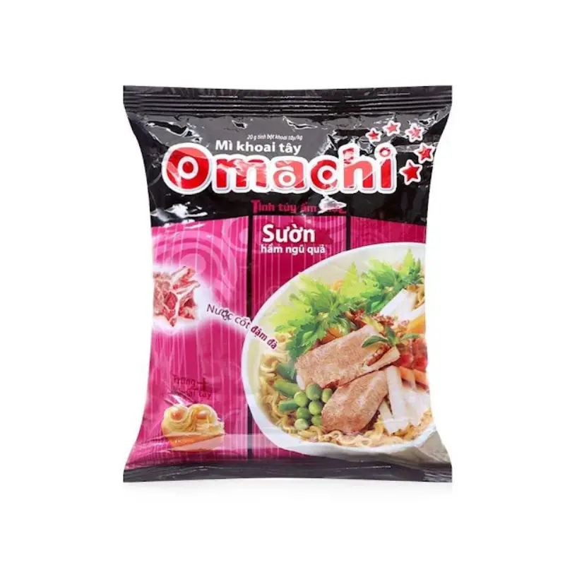 020003 Omachi Pork Rib Noodle Suon Ham Ngu Qua  1x80g