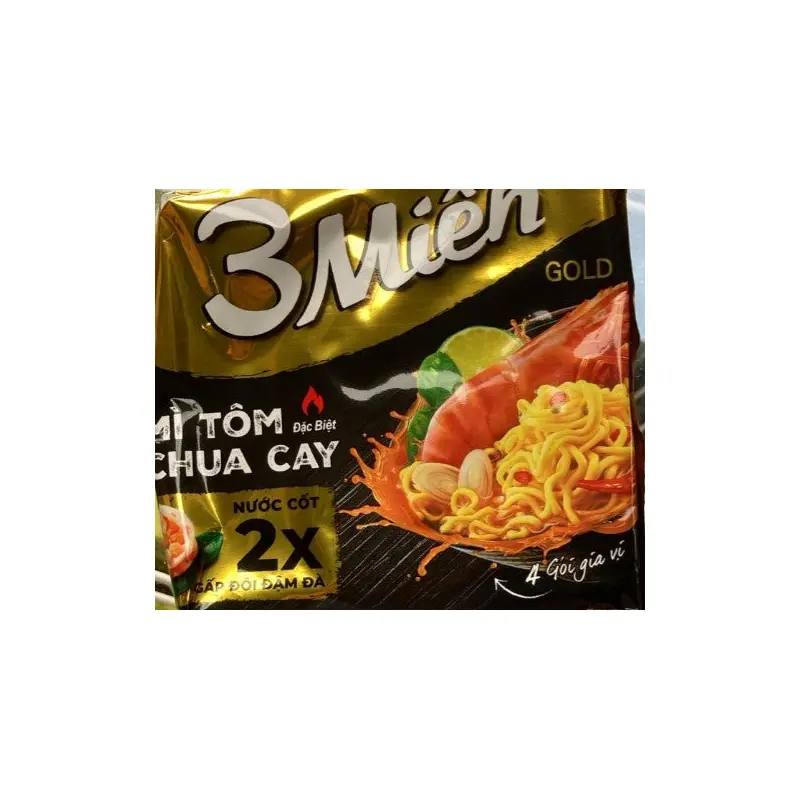 020119 Mi 3 Mien 3 Mien Shrimp Noodle  Mi 3 Mien Gold Tom Chua Cay 75gx30