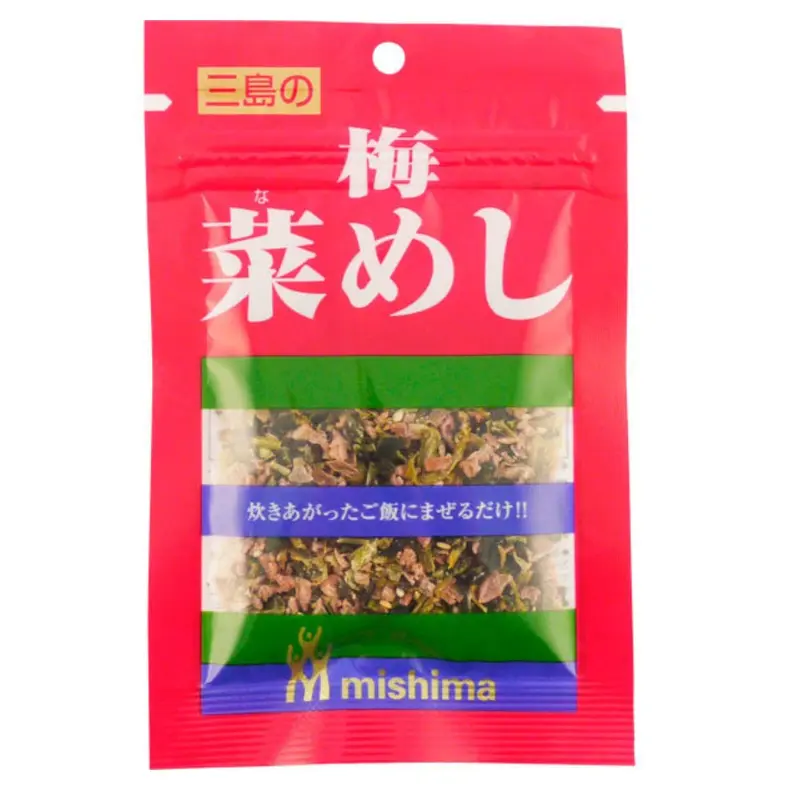 'MISHIMA SHOKUHIN' Plum and Greens Furikake (Umena Meshi) 15g x1