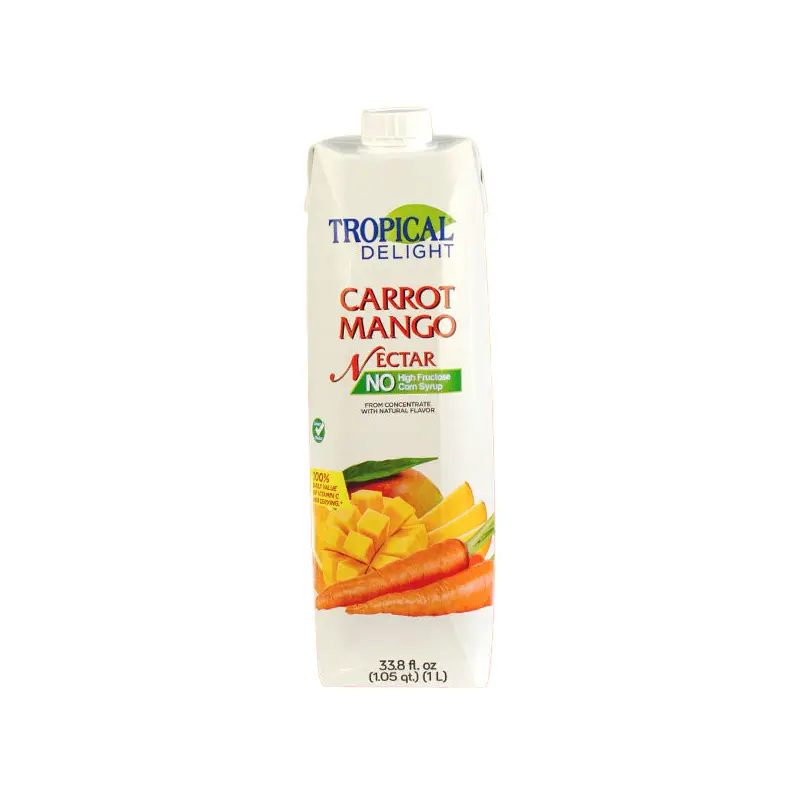 TROPICAL DELIGHT - TD TETRA CARROT MANGO JUICE 12x1 LT