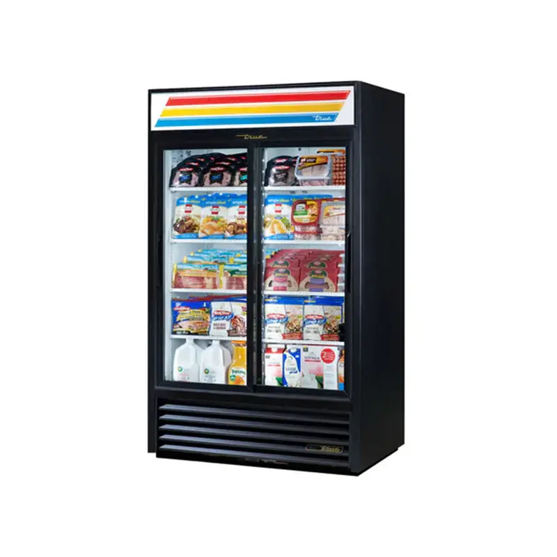 TRUE - T GDM-41-HC-LD BL 48" 2 GLASS DOOR REFRIGERATED MERCHANDISER EA