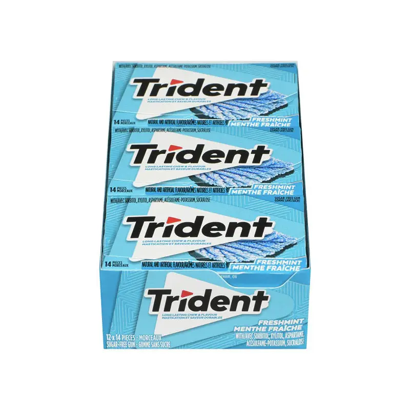 TRIDENT - SLAB FRESHMINT 12x12x14 PK