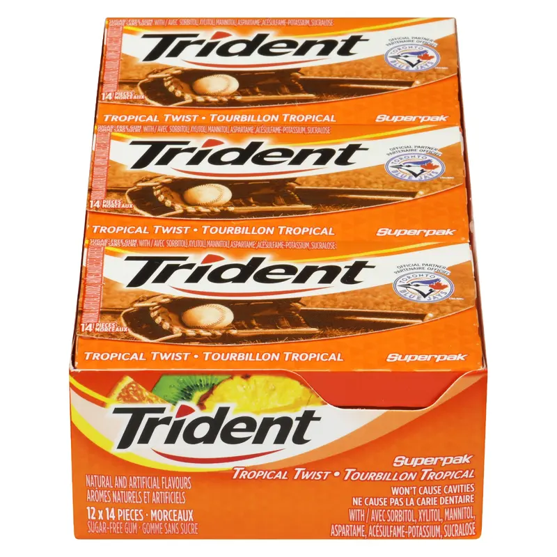TRIDENT - TROPICAL SUPERPACK 12x14EA