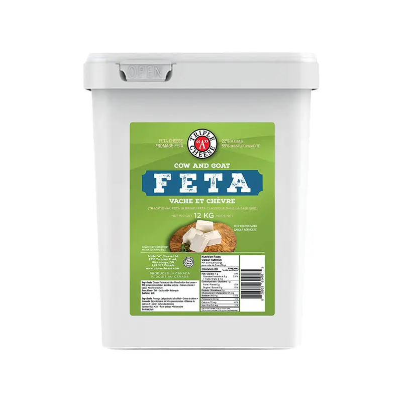 TRIPLE A CHEESE - COW AND GOAT FETA 12KG