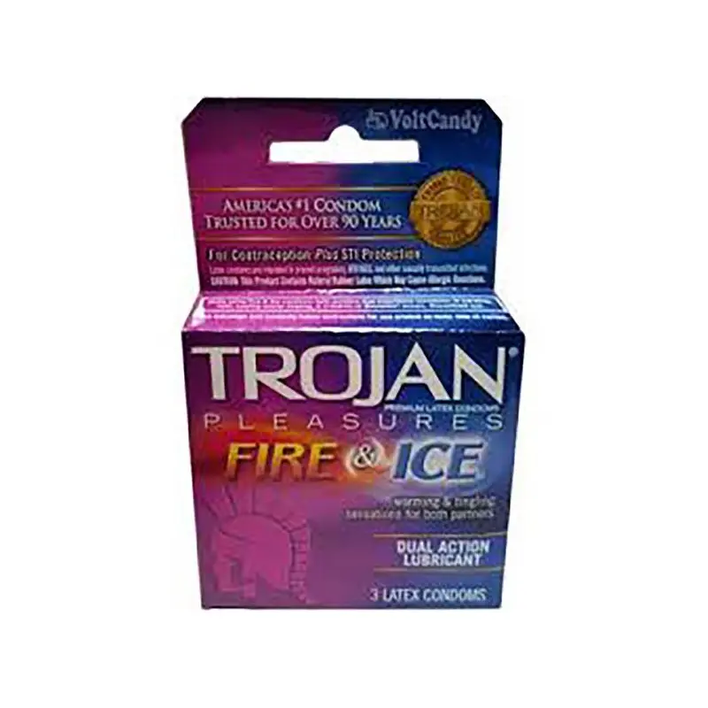 TROJAN - CONDOMS FIRE AND ICE 3EA