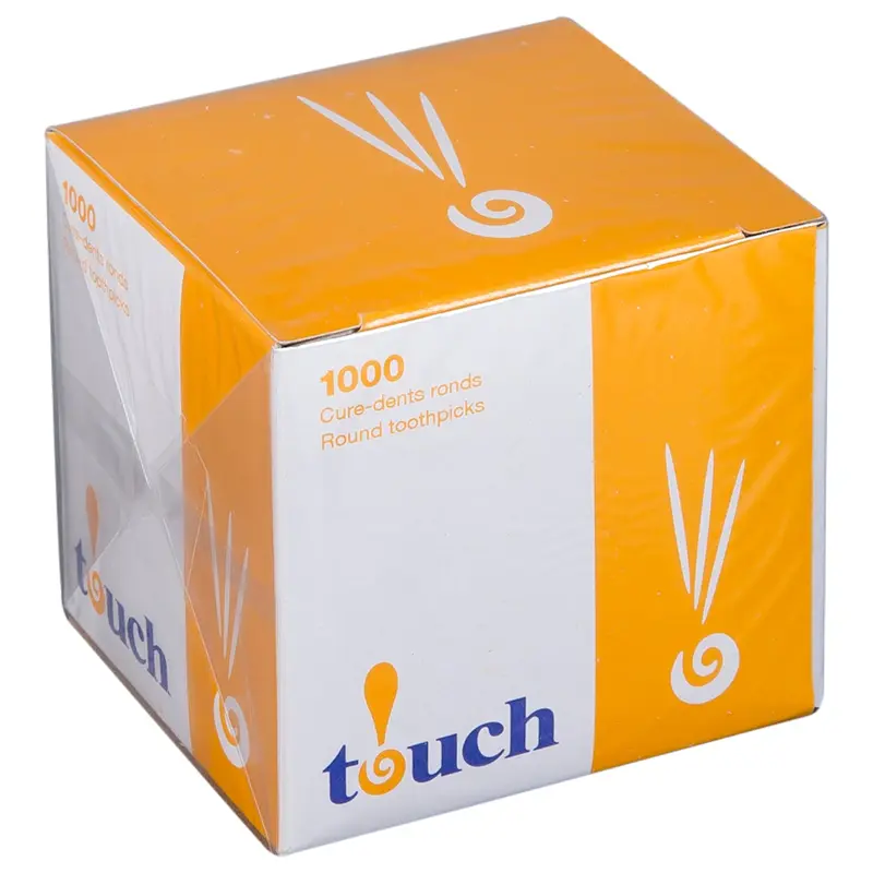 TOUCH - TOOTHPICKS ROUND REGULAR 1000PK