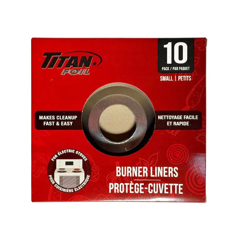 TITAN-FOIL - SMALL ELECTRIC BURNER LINERS 10PK