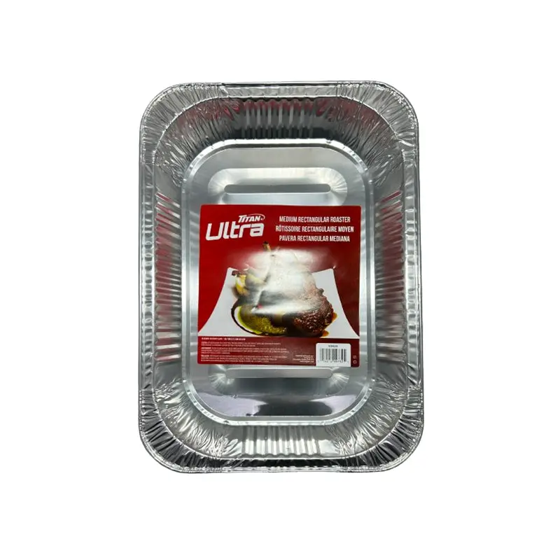 TITAN - MEDIUM ALUMINUM RECTANGLE ROASTER 1PK