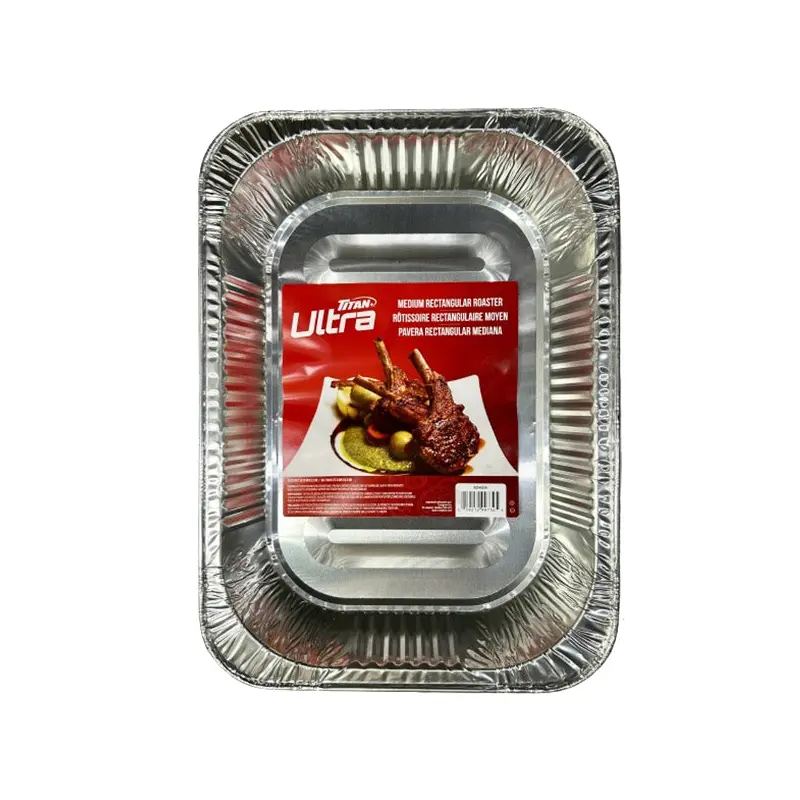 TITAN - MEDIUM ALUMINUM RECTANGLE ROASTER 24x1 PK